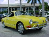 Canary Yellow Volkswagen Karmann Ghia in 1971