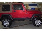 1999 Chili Pepper Red Pearlcoat Jeep Wrangler SE 4x4 #20307902