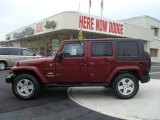 2007 Red Rock Crystal Pearl Jeep Wrangler Unlimited Sahara 4x4 #20305104