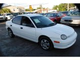 Bright White Dodge Neon in 1998