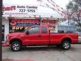 Red Clearcoat Ford F250 Super Duty in 2005
