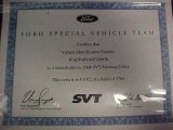 2004 Ford Mustang Cobra Coupe Info Tag