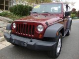 2007 Red Rock Crystal Pearl Jeep Wrangler X 4x4 #20307948