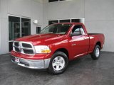 2010 Inferno Red Crystal Pearl Dodge Ram 1500 SLT Regular Cab #20353410