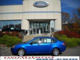 2010 Blue Flame Metallic Ford Focus SE Sedan #20522657