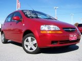 2008 Sport Red Metallic Chevrolet Aveo Aveo5 LS #20447328