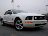 2008 Performance White Ford Mustang V6 Premium Convertible Warriors in Pink Edition #20522066