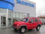 2004 Flame Red Jeep Liberty Sport 4x4 #20605825