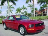 2008 Dark Candy Apple Red Ford Mustang V6 Deluxe Coupe #20604088