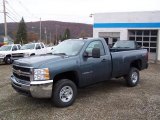 2009 Blue Granite Metallic Chevrolet Silverado 2500HD Work Truck Regular Cab 4x4 #20652986