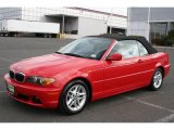 2004 Electric Red BMW 3 Series 325i Convertible #20723391