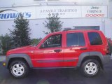 2005 Flame Red Jeep Liberty Sport 4x4 #20720975