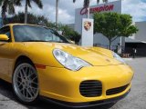2002 Speed Yellow Porsche 911 Turbo Coupe #2073434