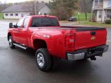 2009 Victory Red Chevrolet Silverado 3500HD LT Extended Cab 4x4 Dually #20791577