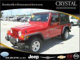 2004 Flame Red Jeep Wrangler Unlimited 4x4 #20874816