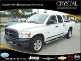 2008 Bright White Dodge Ram 1500 SLT Quad Cab #20874924