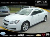 2009 Summit White Chevrolet Malibu LS Sedan #20874860