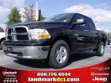 2010 Brilliant Black Crystal Pearl Dodge Ram 1500 SLT Crew Cab #20911686