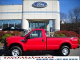 2010 Vermillion Red Ford F250 Super Duty XL Regular Cab 4x4 #20904590