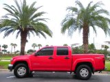 Fire Red GMC Canyon in 2005