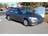 2004 Magnesium Metallic Honda Civic LX Sedan #20987936