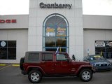 2008 Red Rock Crystal Pearl Jeep Wrangler Unlimited Sahara 4x4 #20996213