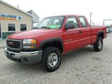 2005 Fire Red GMC Sierra 2500HD Extended Cab 4x4 #21066001