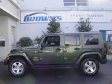 2008 Jeep Green Metallic Jeep Wrangler Unlimited Sahara 4x4 #21057242