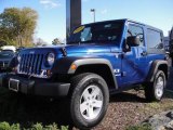 2009 Deep Water Blue Pearl Coat Jeep Wrangler X 4x4 #21057247
