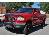 2002 Bright Red Ford F150 XLT SuperCab 4x4 #21124256
