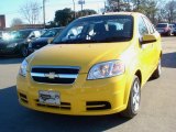 2009 Summer Yellow Chevrolet Aveo LT Sedan #21212201