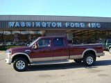 2008 Dark Toreador Red Ford F350 Super Duty King Ranch Crew Cab 4x4 #21237330