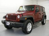2009 Red Rock Crystal Pearl Jeep Wrangler Unlimited X 4x4 #21241876
