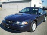 2001 True Blue Metallic Ford Mustang V6 Convertible #21292082