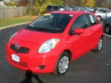 2008 Absolutely Red Toyota Yaris 3 Door Liftback #21300420