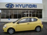 2008 Mellow Yellow Hyundai Accent GS Coupe #21379272