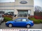 2010 Blue Flame Metallic Ford Focus SEL Sedan #21371235