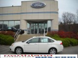 2010 White Suede Ford Focus SEL Sedan #21371234