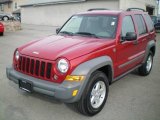 2006 Inferno Red Pearl Jeep Liberty Sport 4x4 #21372614