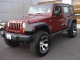 2008 Red Rock Crystal Pearl Jeep Wrangler Unlimited X 4x4 #21373841