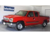 2003 Victory Red Chevrolet Silverado 1500 LS Extended Cab 4x4 #21460596