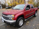 2004 Dark Cherry Red Metallic Chevrolet Colorado LS Crew Cab 4x4 #21510121