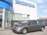 2007 Galaxy Gray Metallic Honda Civic LX Sedan #21506622