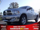 2010 Bright Silver Metallic Dodge Ram 1500 Big Horn Quad Cab #21566253