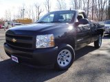 2008 Black Chevrolet Silverado 1500 Work Truck Regular Cab #21563648