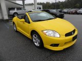 2009 Solar Satin Yellow Mitsubishi Eclipse Spyder GS #21569775