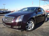 2009 Black Cherry Cadillac CTS Sedan #21499132