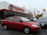 2008 Impulse Red Pearl Toyota Corolla CE #21566973