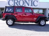 2010 Flame Red Jeep Wrangler Unlimited Sport 4x4 #21627140