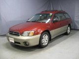 2002 Regatta Red Pearl Subaru Outback Wagon #21705550